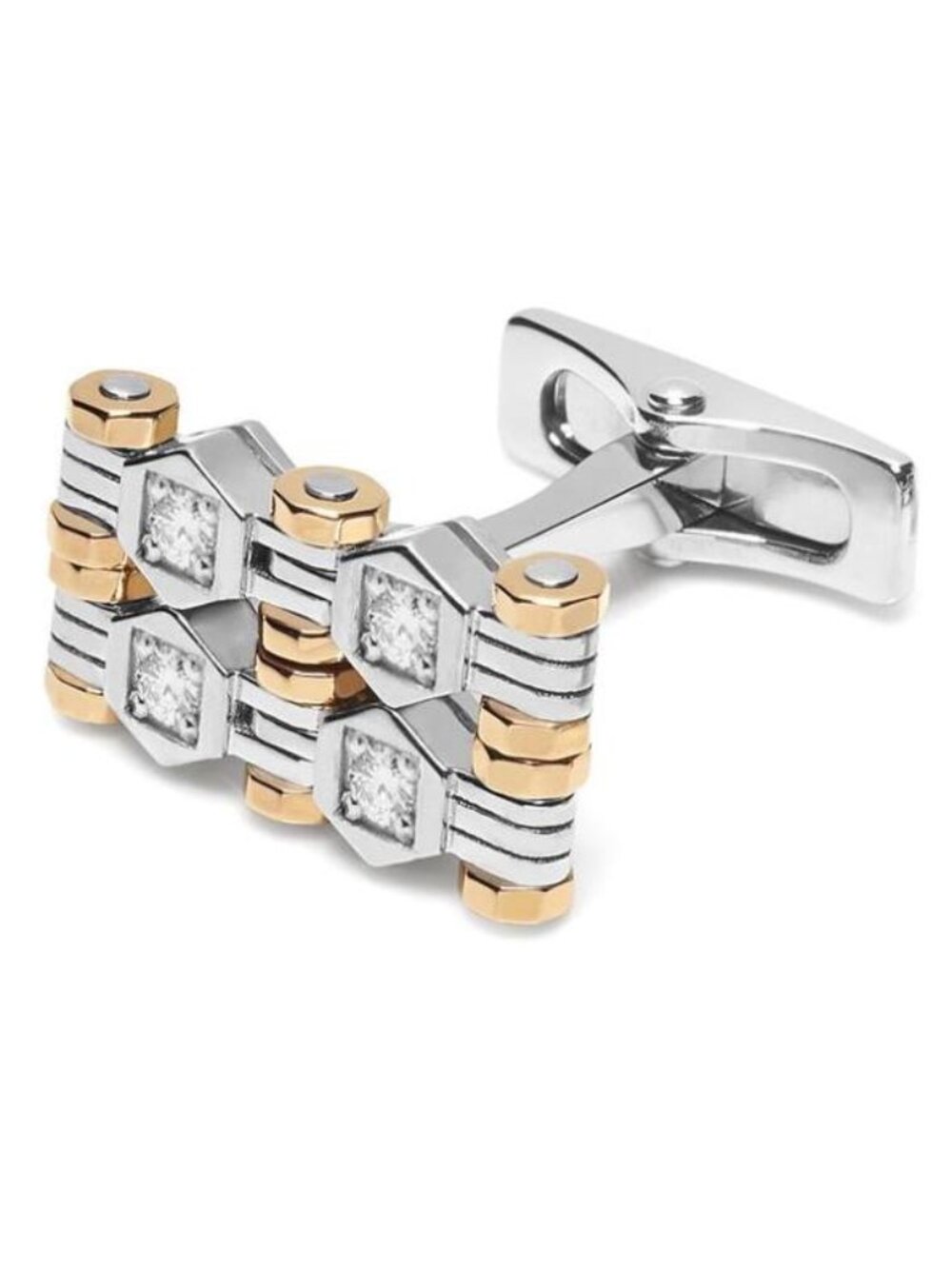 BARAKA Men's Cufflinks Rose Gold 750% - White Diamonds PS301011BRDB0000